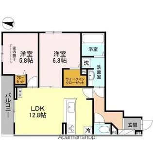 LIBERTY ISLAND【303号室】の間取り