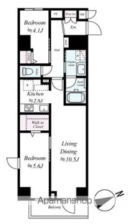 ヴェルデ若葉【2階】の間取り