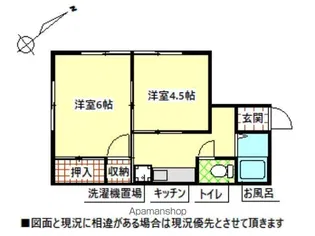 フロンティア21関間【2階】の間取り