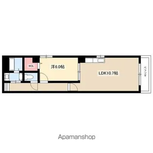 アケイシャ【303号室】の間取り