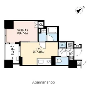 横浜ヴェールタワー【1205号室】の間取り