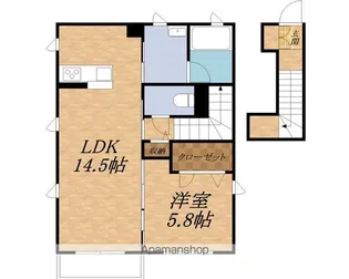 グランコート【202号室】の間取り