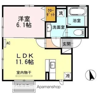 アリーヴィオ鉄砲町【2階】の間取り