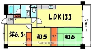 パルハセトン香里園【1階】の間取り