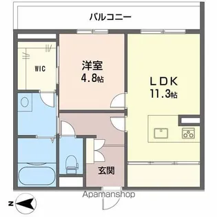 シャーメゾン・アエロポール【3階】の間取り