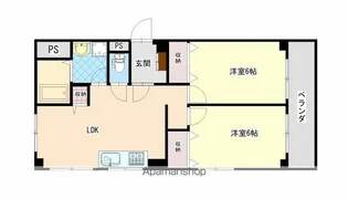 青山ハイツ【2階】の間取り
