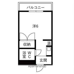 ドミトリー八橋【301号室】の間取り