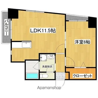 メルシィフォンテーヌ【6階】の間取り