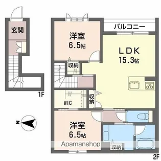 エターナルⅡ【201号室】の間取り