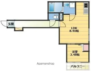 GAIA 櫛原【3階】の間取り