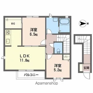フサクラヴィエ B棟【2階】の間取り