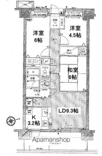 ダイアパレスU−アリーナ【3階】の間取り
