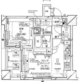ルピナス・グランドカーサ西巣鴨【11階】の間取り