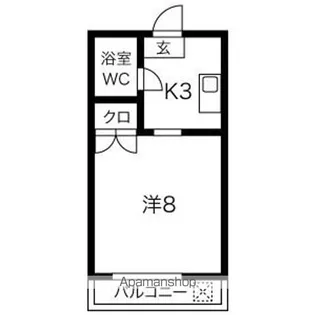 ゼウス千里山【201号室】の間取り
