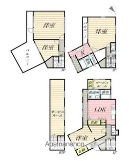 神奈川県横浜市戸塚区戸塚町【一戸建】の間取り