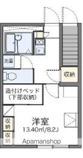 レオパレスエトワール【1階】の間取り