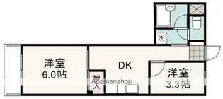 エスカイア中田【2階】の間取り