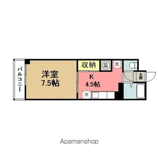 プレアール中央町【705号室】の間取り