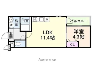フジパレス土橋【2階】の間取り