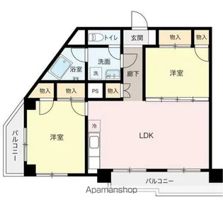 輝ビル【4階】の間取り