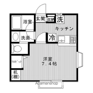 アドミラブールアビテ【1階】の間取り