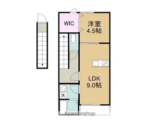 ルミウス延喜ABC【C202号室】の間取り