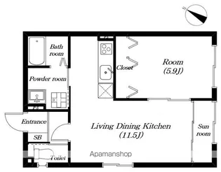 レオン【103号室】の間取り