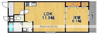 CHARME PARKSIDE Ⅱ【1階】の間取り