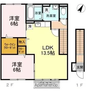フォレスト B棟【2階】の間取り