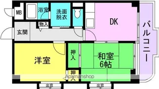 ヴェルテス池本【4階】の間取り