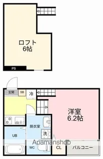 ハーモニーテラス新田Ⅶ【1階】の間取り