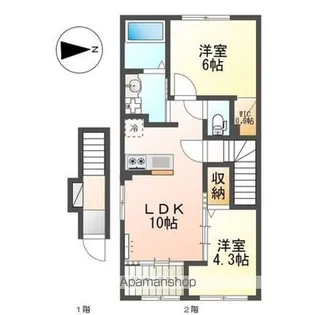 セラヴィ【2階】の間取り