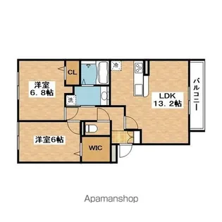 GLANZ KISHIBE【1階】の間取り