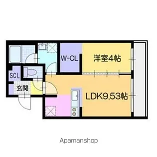 ラ・シュエットプリヴェ【3階】の間取り