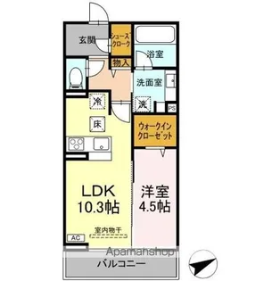 CE IL SOLE(チェ イル ソーレ)【1階】の間取り