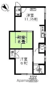 北海道江別市元町【アパート】の間取り