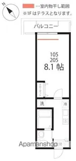 1Kの間取り画像