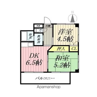 埼玉県吉川市平沼1丁目【マンション】の間取り