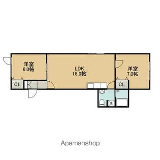 M−MEZON S棟【A号室】の間取り