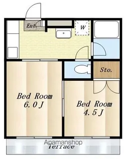 エスポアール【1階】の間取り