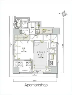 ライオンズ赤坂セントマークス【3階】の間取り