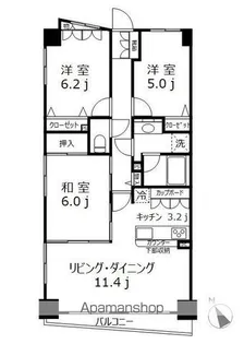 パロス日暮里【12階】の間取り
