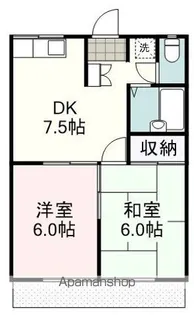 ホワイトビラ御門台【1階】の間取り