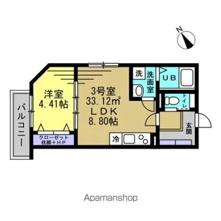 Polaria Matsudo【1階】の間取り