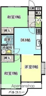 ロイヤルハイツ玉穂I【4階】の間取り