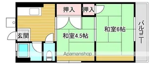 シティハイムKUMIYAMA【2階】の間取り