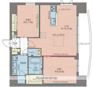 プレジオ池袋NORTH【13階】の間取り
