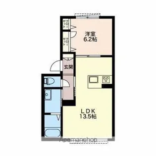 GLORIA徳川町【N101号室】の間取り