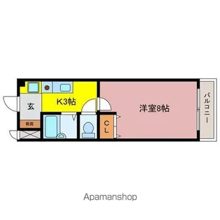 メゾンソレイユ【1階】の間取り