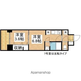 プレサンス ジェネ 上前津【4階】の間取り
